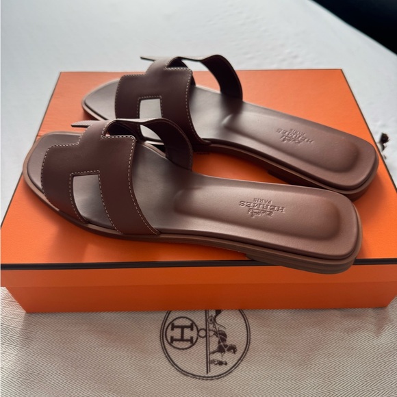 Hermes Shoes - Hermès Oran Sandal Brown - Brand New (Price is Firm)